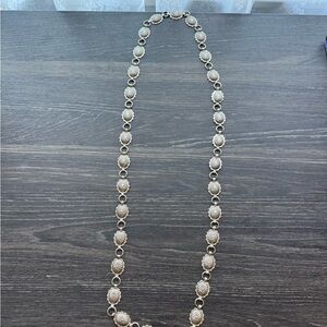 Authentic Nickel Concho Belt Necklace
